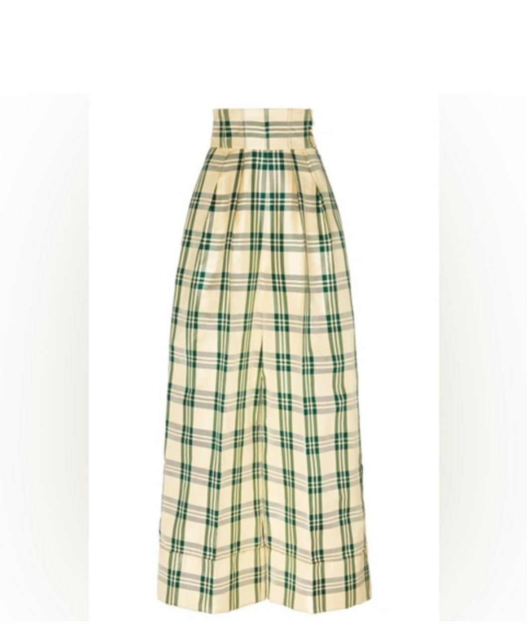 ROSIE AUSSOULIN high waist plaid pant BNWT size 10 USA Women