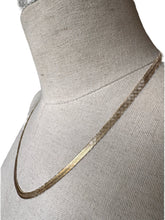 Load image into Gallery viewer, Gold Tarnish Free Herringbone Chain Necklace Genderless Jewelry
