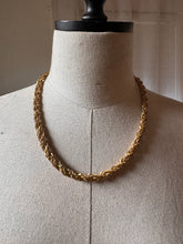 Load image into Gallery viewer, Vintage Gold Rope Chain Necklace Jewelry
