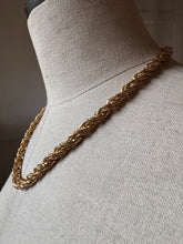 Load image into Gallery viewer, Vintage Gold Rope Chain Necklace Jewelry
