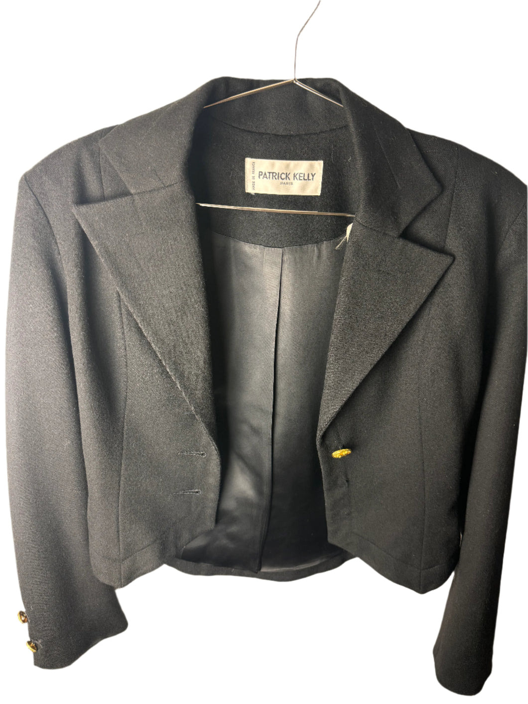 Patrick Kelly Black Blazer Size 36