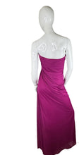 Load image into Gallery viewer, Berry Strapless Tube Top Gown size 4
