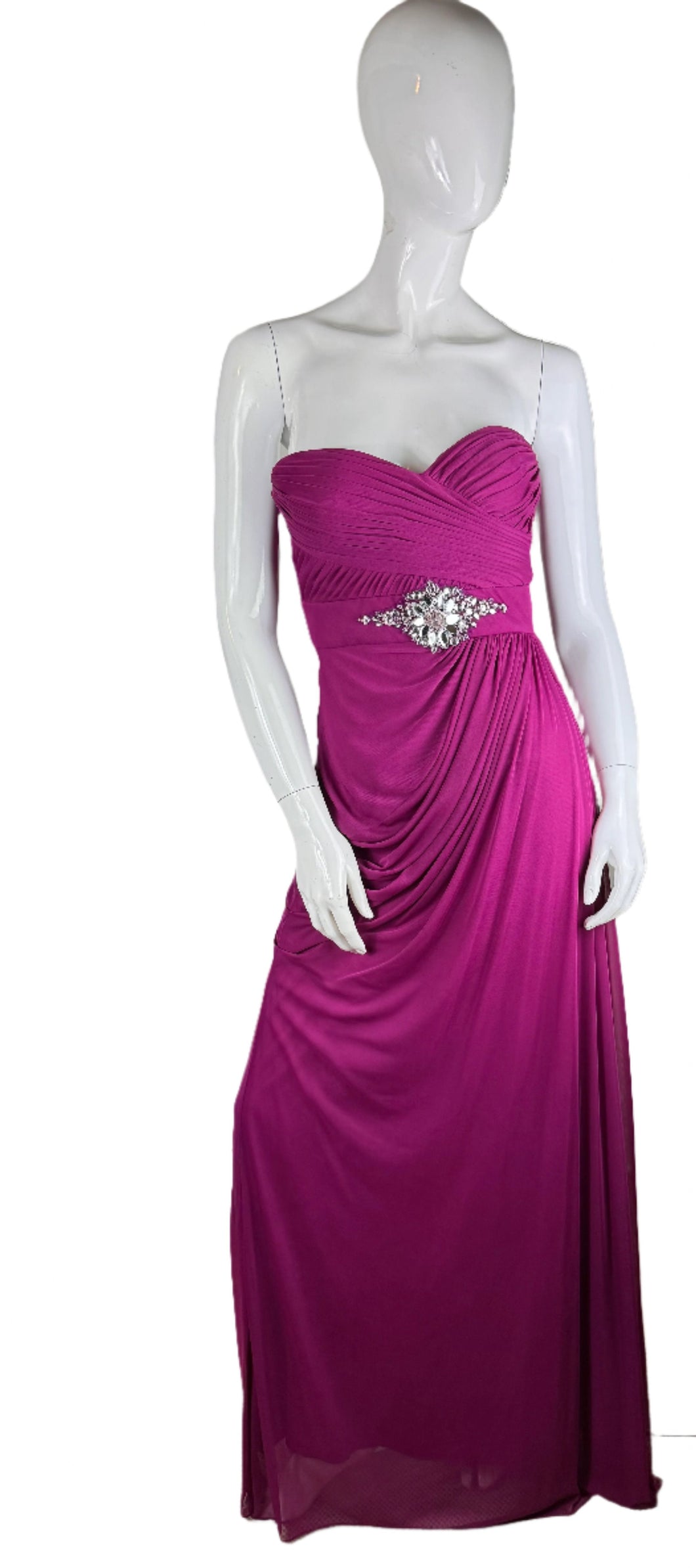 Berry Strapless Tube Top Gown size 4