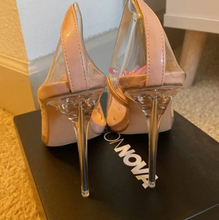 Load image into Gallery viewer, Fashion Nova Transparent Heel Shoes
