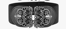 Load image into Gallery viewer, Vintage Style Belt - Elastic Stretch Retro Cinch Belt Waistband Wide Vintage Metal
