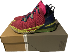 Load image into Gallery viewer, NIKE Nike LeBron 18 Los Angeles by Night Men&#39;s Sneakers XVIII  US MENS SZ7.5 PINK- USED IN BOX
