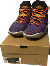 Load image into Gallery viewer, NIKE LeBron 18 &#39;Best Of 10–18&#39; US MENS SZ8 PURPLE - USED IN BOX
