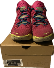 Load image into Gallery viewer, NIKE Nike LeBron 18 Los Angeles by Night Men&#39;s Sneakers XVIII  US MENS SZ7.5 PINK- USED IN BOX
